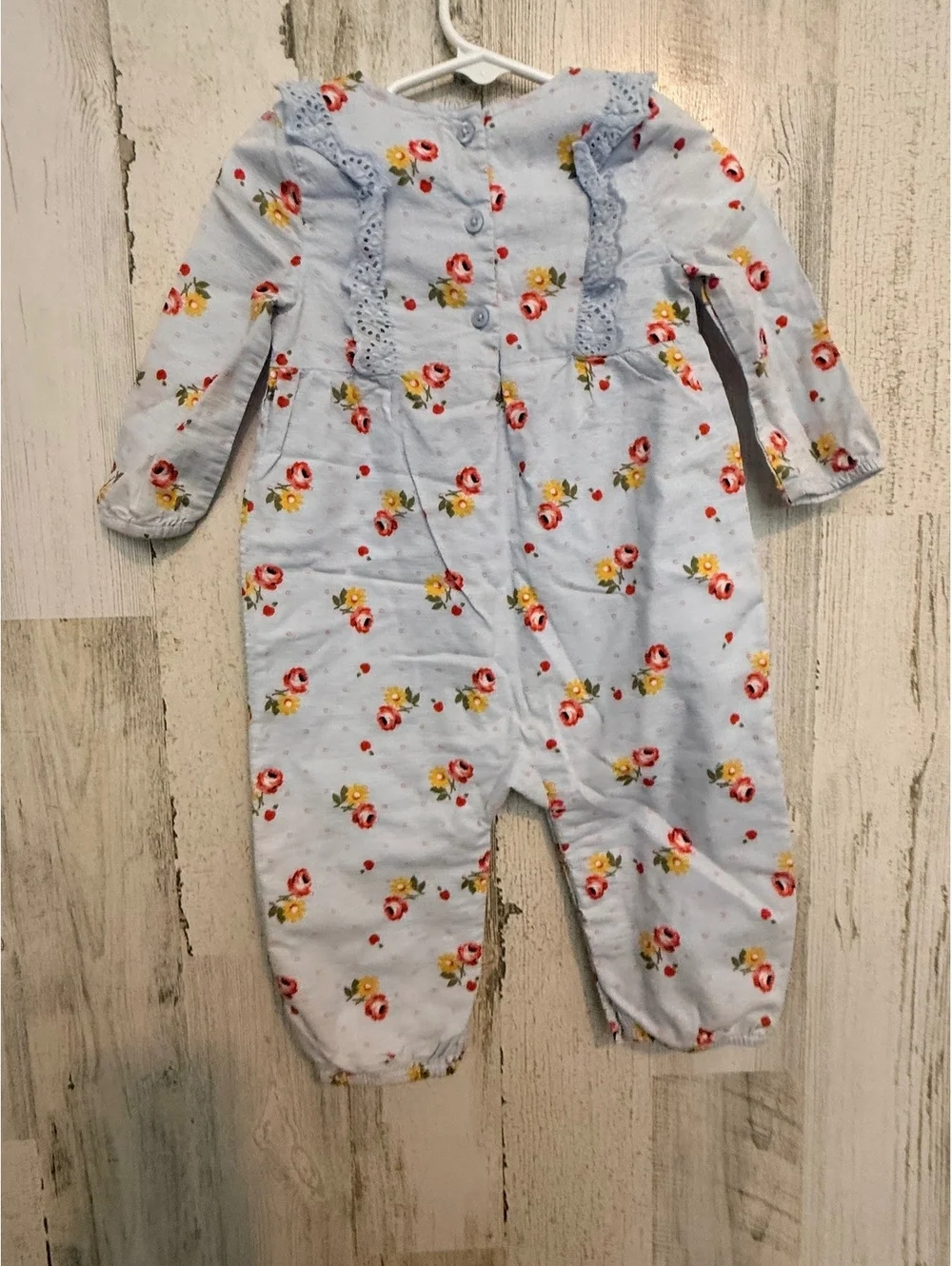 GAP Baby 6-12 Months Floral Cotton Romper